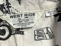 極美品 Mサイズ WEST RIDE WESTRIDE ウエストライド CALIFORNIA SOUVENIR SHIRTS カリフォルニア スーベニア シャツ ハワイアン アロハ_画像3