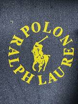 未使用品 US7.5 紺 POLO by Ralph Lauren ポロ ラルフローレン スリッポン スニーカー Pロゴ ワッペン ネイビー_画像6