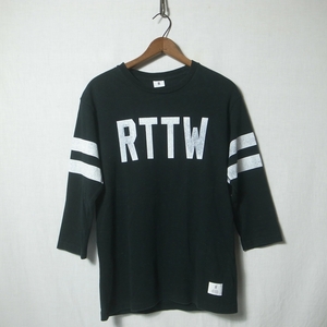 ROTTWEILER Rod waila- football T-shirt M black / 7 minute cut and sewn number ring 78 RTTW REBELS