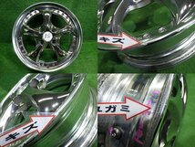 中古 15インチ 15×5J 4穴 ワーク VS-KF 社外 アルミホイール 4本セット 軽サイズ 希少 メッキ 要リペア ムーヴ タント ワゴンRなど_画像8