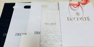 DECORTEコスメデコルテ　ショッパー　ショッピングバッグ　紙袋　リボン付き　手提げ　メッセージカード　ギフト