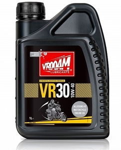 VROOAM製VR30 10W-40エンジンオイル1L入り 【ミニモト】【minimoto】【ホンダ 4mini】【ツーリング】【カスタム】