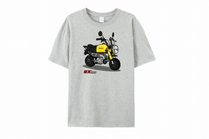 MINIMOTOロゴ入りTシャツ ゴリラZ50J グレーL 【ミニモト】【minimoto】【ホンダ 4mini】【ツーリング】【カスタム】