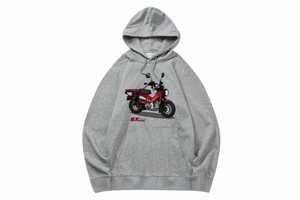 MINIMOTOロゴ入りスウェット CT125 ハンターカブ グレーL 【ミニモト】【minimoto】【ホンダ 4mini】【ツーリング】【カスタム】