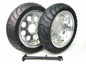 モンキーアルミホイール10インチF3.50J&R4.50Jスタンド 【ミニモト】【minimoto】【ホンダ 4mini】【ツーリング】【カスタム】