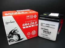 GSユアサ6Vバッテリー6N4-2A-9 【ミニモト】【minimoto】【ホンダ 4mini】【ツーリング】【カスタム】_画像1