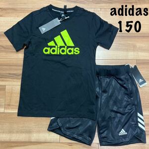 adidas アディダス　150 半袖　Tシャツ　ハーフパンツ　短パン　セットアップ