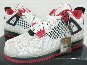 新品箱付 2010 NIKE AJF 4 PREMIER AIR JORDAN FORCE WHITE RED BLACK LASER ナイキ エア ジョーダン フォース レーザー 26cm 8 384393-101