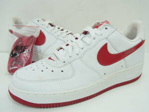 新品 2005 NIKE WMNS AIR FORCE 1 VALENTINE WHITE RED ナイキ エア フォース バレンタイン ホワイト レッド 白赤 307109-165 27cm US10