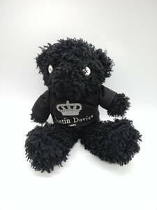 ■Justin Davis ジャスティンデイビス テディベア ぬいぐるみ 黒 ブラック 非売品