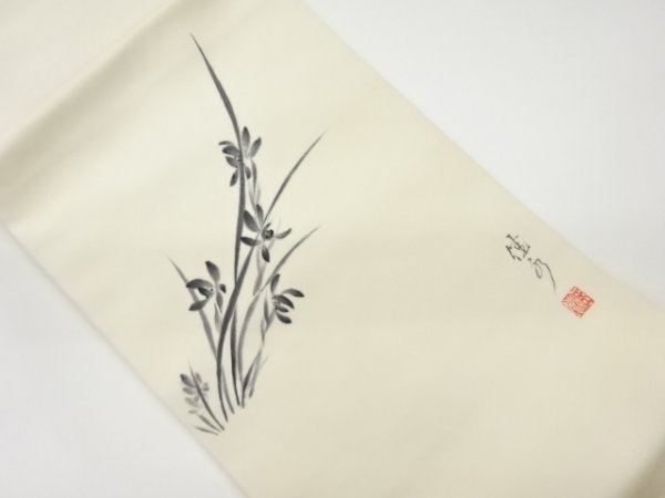 ys6559059; 宗sou 作家物 塩瀬手描き草花模様名古屋帯【リ | JChere