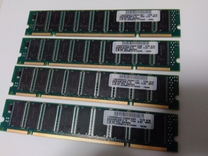 ≪82b≫ 256MB ECC ◆ 四枚組 (合計1024MB)・・・・【IBM RS6000用 200-pin？？】　動作未確認 送料無料