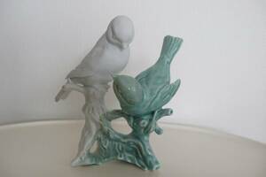 小鳥　置物　陶器　ドイツ製・作家による手作り作品　つがい
