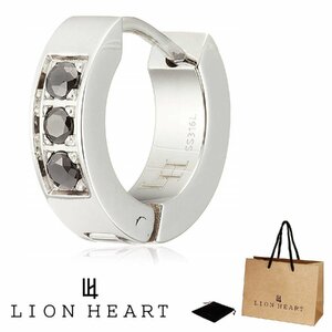 ライオンハート LION HEART フープ ピアス LHMP004NS シングル 片耳 メンズ シルバー ネコポス送料無料 新品 正規品