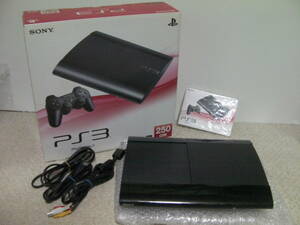 ## prompt decision!! PS3 PlayStation3 body charcoal * black 250GB( box opinion attaching )CECH-4200B| PlayStation 3 ##