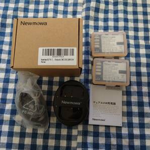 中古 Newmowa DMW-BLF19 DMW-BLF19E 互換バッテリー 2個 + 充電器 セットの画像1