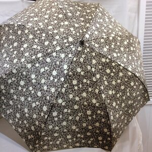  new goods * folding parasol general merchandise shop commerce material Brown flower pattern sack attaching silk material 