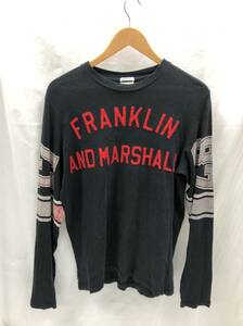 FRANKLIN MARSHALL 長袖 Tシャツ メンズ S ブラック系 フランクリンマーシャル 23051502