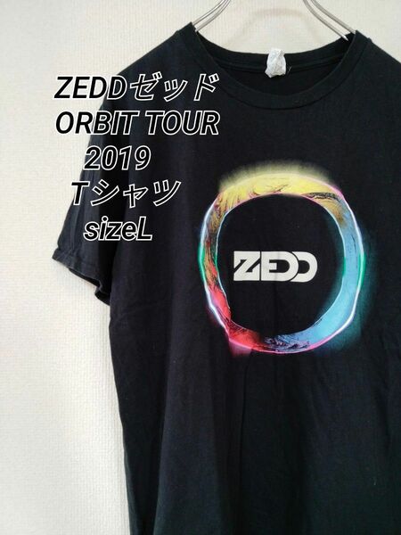 ZEDD ゼッド ORBIT TOUR 2019 Tシャツ sizeL スパソニ