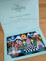 ディズニー　テレホンカード　５０度数　ディズニーランド　It's a small world　イッツアスモールワールド　未使用　テレカ_画像1