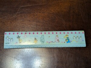  Showa Retro Moomin ruler Sunstar SUNSTARsnaf gold mi- Chan stationery 