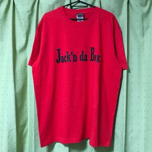 美品! メール便可! Jackin da Box (ジャッキンダボックス) Tシャツ レッド 赤 (XL) | MENS メンズ ストリート 横浜 skate スケーター