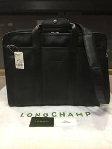  new goods unused! cheap! Long Champ car fs gold 2WAY briefcase attache case business bag 