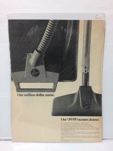 1966年2月25日号LIFE誌広告切り抜き【HOOVER ハーバー/掃除機】アメリカ買い付け品used60sインテリア