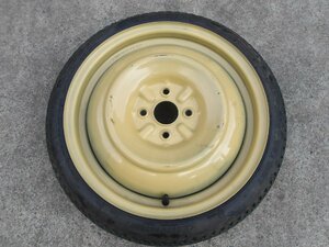 K49 送料無料 ほぼ未使用 T 105/70D16 1本 スペアタイヤ 105/70-16 105-70-16 BRIDGESTONE TRACOMPA-3 16インチ鉄ホイール