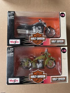 Maisto 模型 HARLEY DAVIDSON ハーレーダビッドソン 1:18　　二台一組