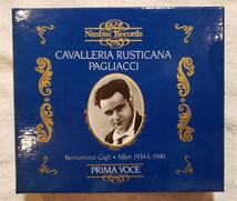 PRIMA VOCE - CAVALLERIA RUSTICANA RAGLIACCI Beniamino Gigli / Milan 1934&1940 フランコ・ギオーネ ミラノ・スカラ座管弦楽団 NI7843/4_画像1