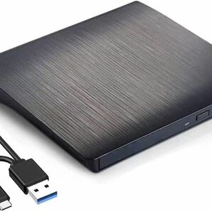 外付けDVDドライブ DVD DVDドライブ USB3.0 DVD±RW CD-RW USB ポータブル 光学ドライブ 外付け