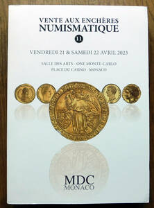 0 auction catalog VENTE AUX ENCHERES NUMISMATIQUE 11 MDC company MONACO 2023