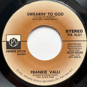 【試聴 7inch】Frankie Valli / Swearin' To God 7インチ 45 muro koco フリーソウル サバービア 