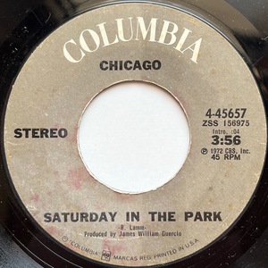 【試聴 7inch】Chicago / Saturday In The Park 7インチ 45 muro koco シティポップ AOR フリーソウル City Pop