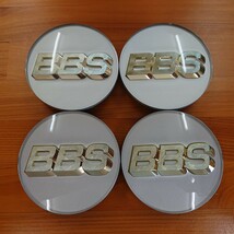 ★美品★本物★ BBS RS センターキャップ 70mm 4枚 プラチナシルバー ホイールキャップ_画像1