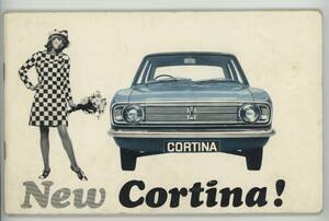 貴重【1966年 英国 フォード コルチナ コーティナ Ford CORTINA 取扱説明書 オーナーズハンドブック 英語版 FORD OF BRITAIN 取説