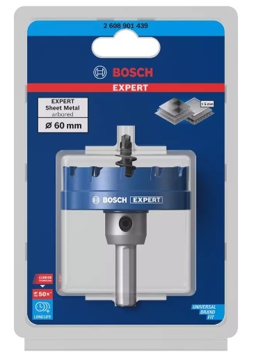 (ボッシュ) EXPERT 超硬ホールソー(回転専用) 2608901439 刃先径60mmφ 一体型ネジ付き ホルソー TCT BOSCH