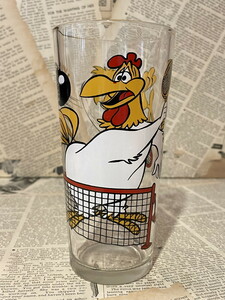 ☆1970年代/ペプシ/コレクターグラス/フォグホーン&ヘンリー/即決ビンテージ/USA/Foghorn Leghorn & Henery Hawk/Glass(70s/Pepsi) GL-027