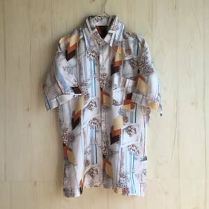 goel 半袖 シャツ M 人気 オシャレ 派手 メンズ 花柄 SHIRT ビンテージ vintage 古着