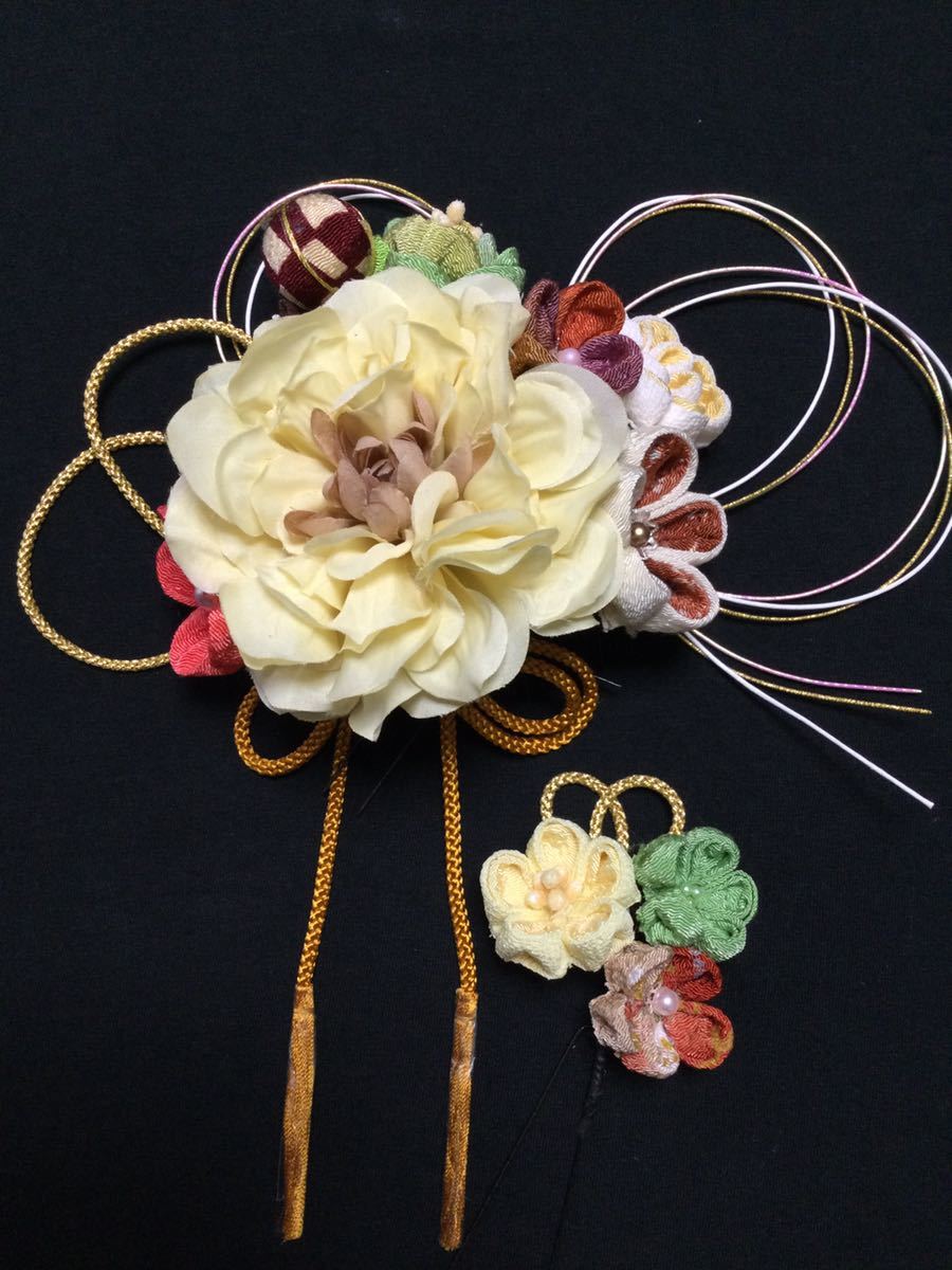 Tsumami craft hair ornaments for coming-of-age ceremonies, Graduation Ceremony, reception, For Japanese clothing, Handmade, Accessories (for women), hair accessory