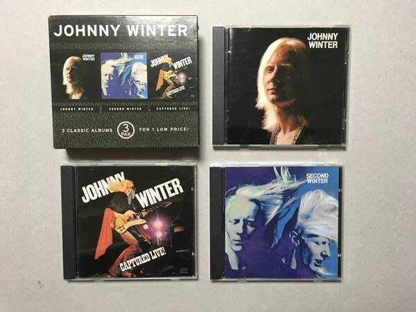 JOHNNY WINTER 3 CLASSIC ALBUMS ボックスセット US盤