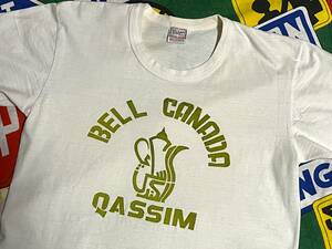 ★珍しい生産国の1枚でオススメ☆Made in Philippines製フィリピン製ビンテージBELL CANADAカナダ企業物プリントTシャツ60s60年代70s70年代