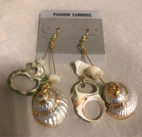 vintage 貝殻ピアス2