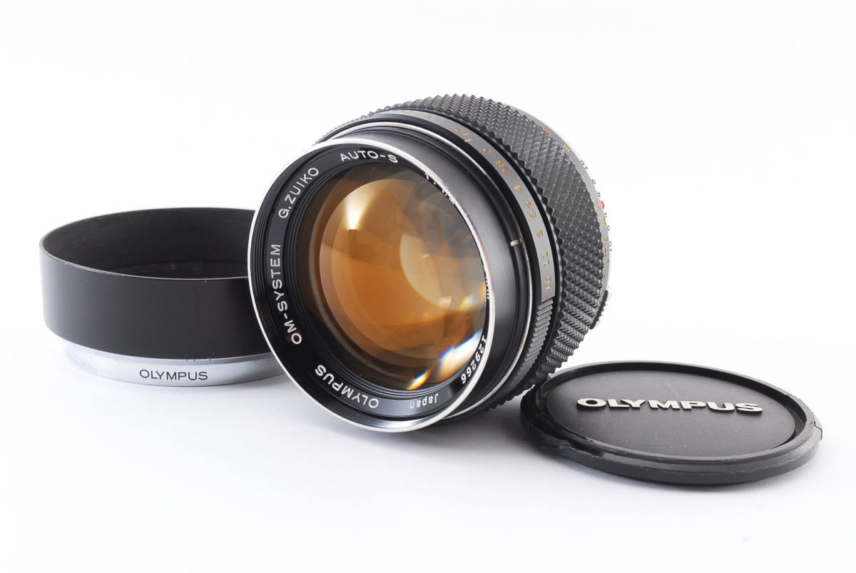 13558 Olympus G.zuiko 55mm F1.2 フード付き オリンパス 単焦点