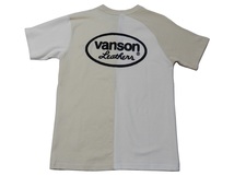 バンソン／vanson／Mサイズ／クレイジー半袖Ｔシャツ／NVST-2113／ナチュラル×オフ／新品／送料無料／バイカー／サーマル_画像6