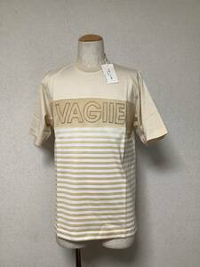 新品　訳あり処分　 バジエブランド　半袖　Tシャツ　 綿100%素材　定価14,000円の品　Mサイズ 柔らか素材 イエローベージュ