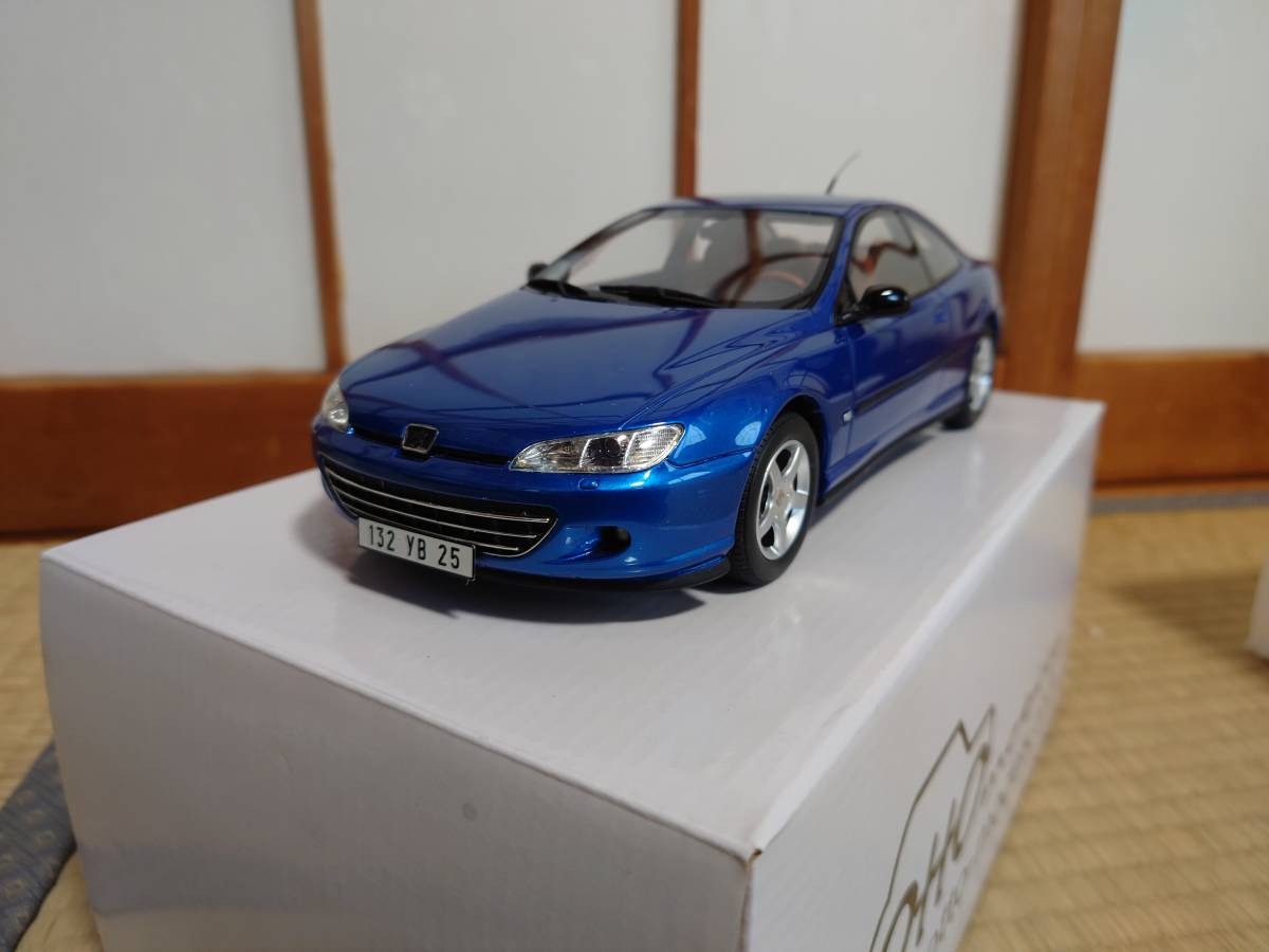 JChere雅虎拍卖代购：1/18 OTTO Peugeot プジョー 406 クーペ ブルー