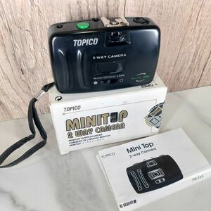 【1円スタート！！・美品・箱あり】TOPICO トピコ MINITOP 2WAY CAMERA フィルムカメラ インスタ映え 昭和 レトロ トイカメラ コンパクト