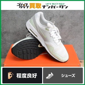 * прямые продажи *[ шнур модель ] Nike NIKE AIR MAX 1 G-Spike отсутствует обувь белый размер 25.0cm air max туфли для гольфа популярный модель 